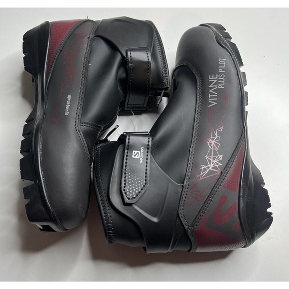 NEW Salomon Vitane Plus Pilot Nordic Ski Boots Size 7 Women’s Black - Picture 4 of 13